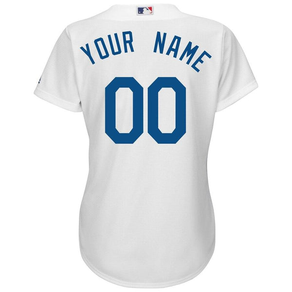 Los Angeles Dodgers Majestic Women's Cool Base Custom Jersey - White 2019