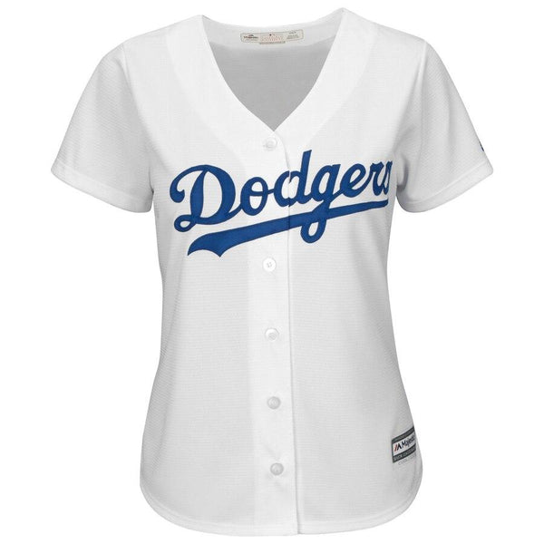 Los Angeles Dodgers Majestic Women's Cool Base Custom Jersey - White 2019