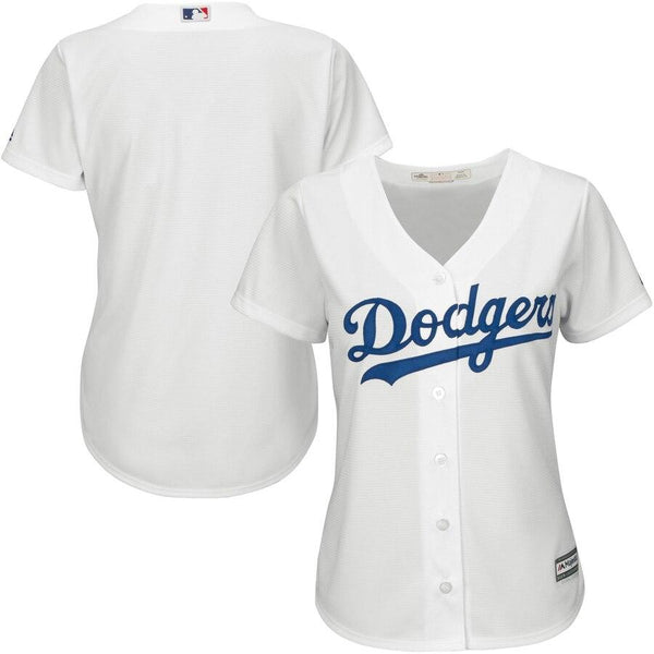 Los Angeles Dodgers Majestic Women's Cool Base Jersey - White 2019