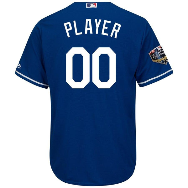 Los Angeles Dodgers Majestic World Series Cool Base Custom Jersey – Royal 2019