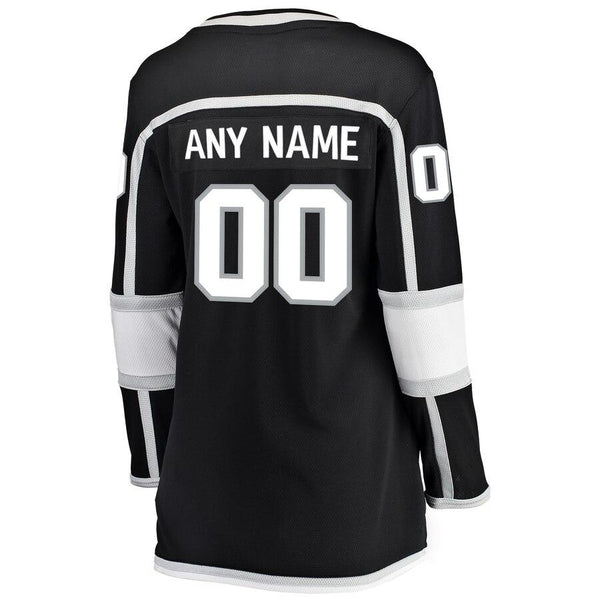 Los Angeles Kings Women's Home Breakaway Custom Jersey - Black 2019