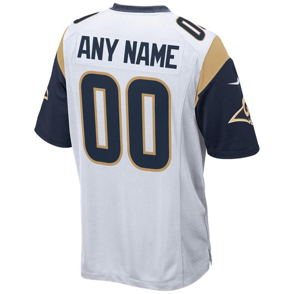 Los Angeles Rams Custom Game Jersey – White 2019