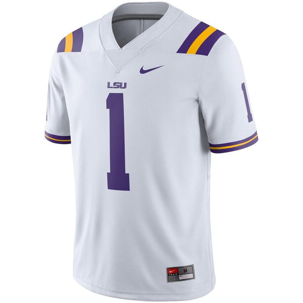 LSU Tigers Game Football Jersey – White 2019