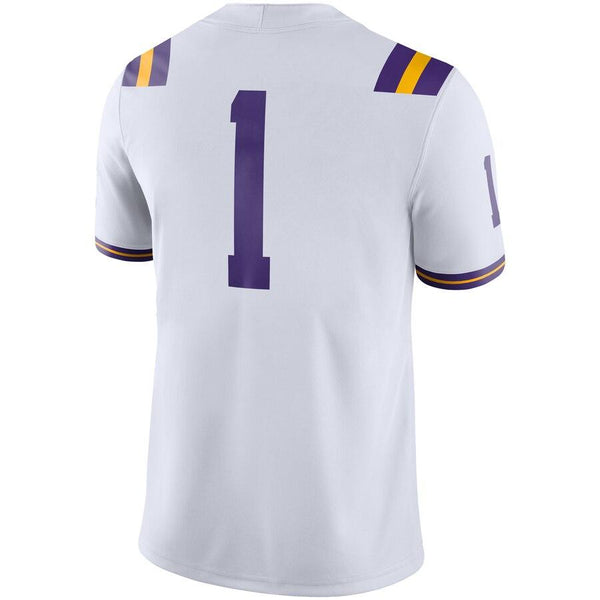LSU Tigers Game Football Jersey – White 2019