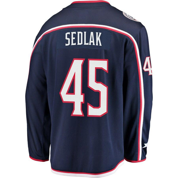 Lukas Sedlak Columbus Blue Jackets Breakaway Jersey – Navy 2019