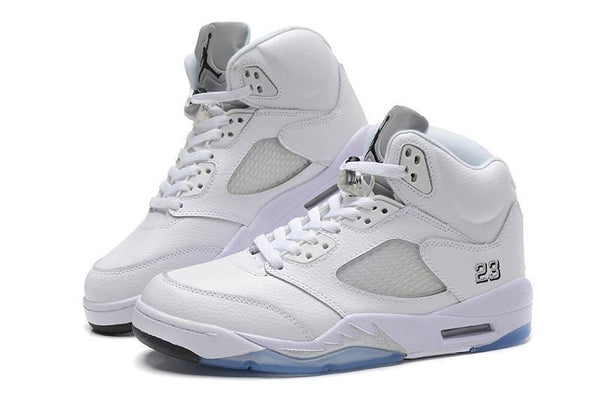 Nike Air Jordan 5 Retro White Men Shoes Sale Size US 7, 8, 8.5, 9, 10, 11, 12, 13