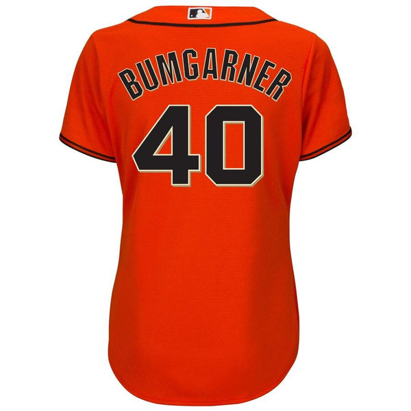 Madison Bumgarner San Francisco Giants Majestic Women's Alternate Cool Base Player Jersey - Orange 2019
