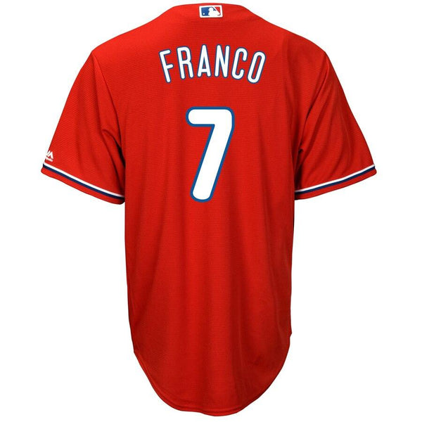 Maikel Franco Philadelphia Phillies Majestic Official Cool Base Player Jersey - Scarlet 2019