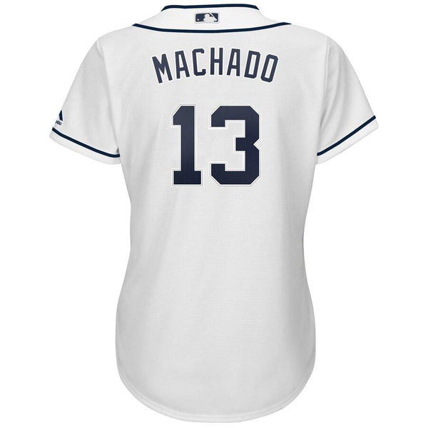 Manny Machado San Diego Padres Majestic Women's Cool Base Player Jersey – White 2019