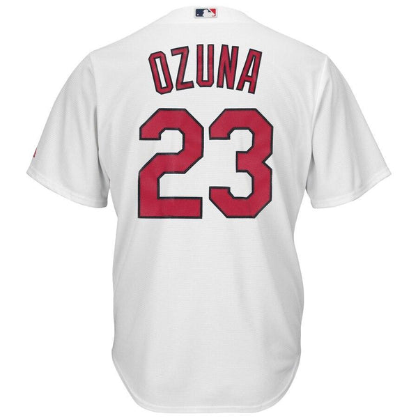 Marcell Ozuna St. Louis Cardinals Majestic Official Cool Base Player Jersey – White 2019