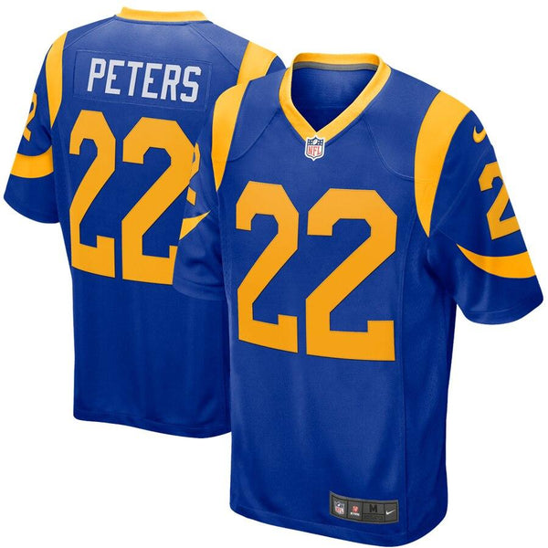 Marcus Peters Los Angeles Rams Game Jersey – Royal 2019