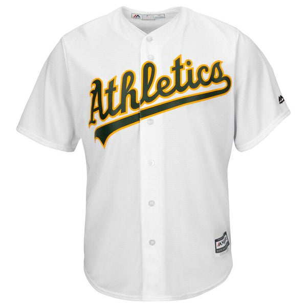 Marcus Semien Oakland Athletics Majestic Home Cool Base Player Jersey – White 2019