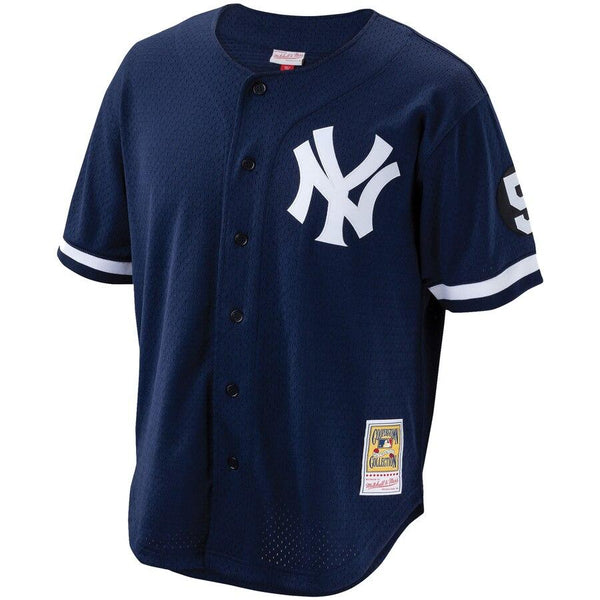 Mariano Rivera New York Yankees Mitchell &amp; Ness Cooperstown Collection Mesh Batting Practice Button-Up Jersey – Navy 2019