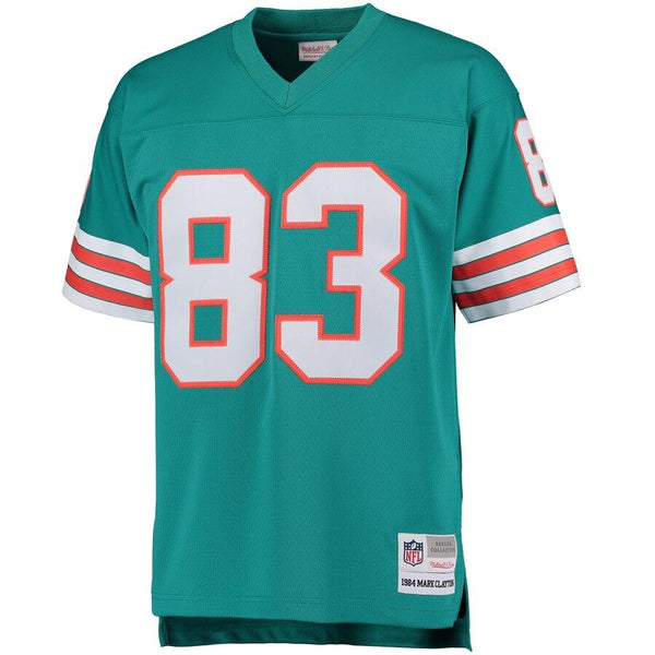 Mark Clayton Miami Dolphins Mitchell &amp; Ness Retired Player Replica Jersey - Aqua 2019