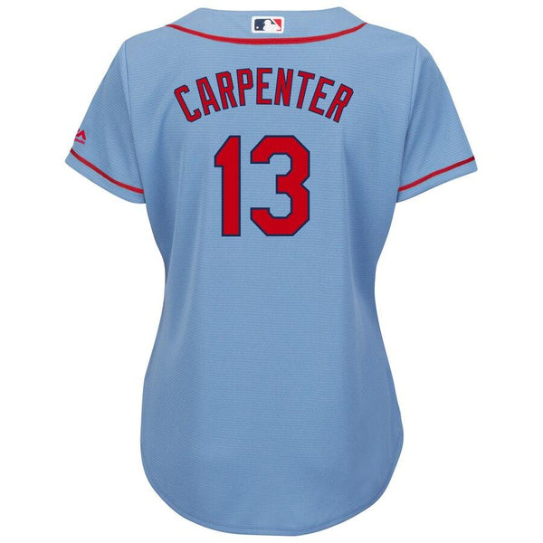 Matt Carpenter St. Louis Cardinals Majestic Women's Alternate Cool Base Player Jersey – Horizon Blue 2019