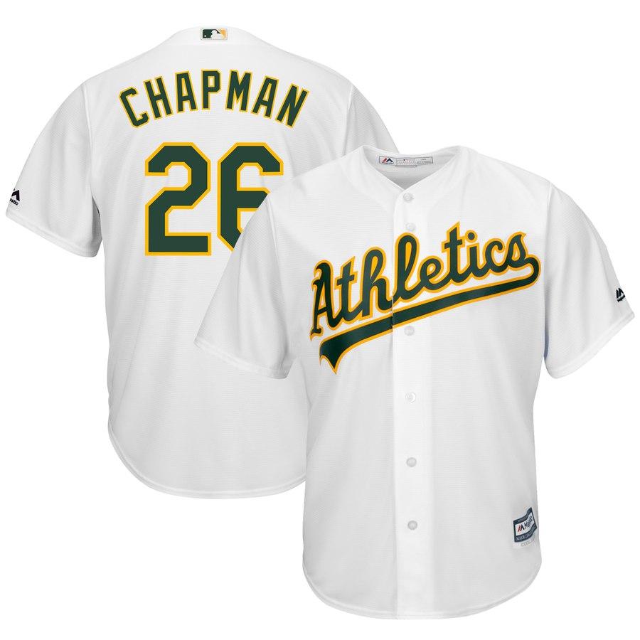 Matt Chapman Oakland Athletics Majestic Home Official Cool Base Player Jersey - White 2019