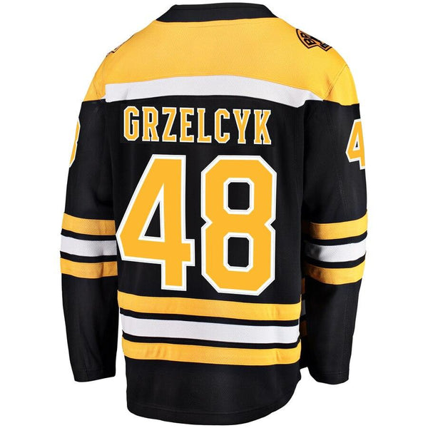 Matt Grzelcyk Boston Bruins Home Breakaway Player Jersey – Black 2019