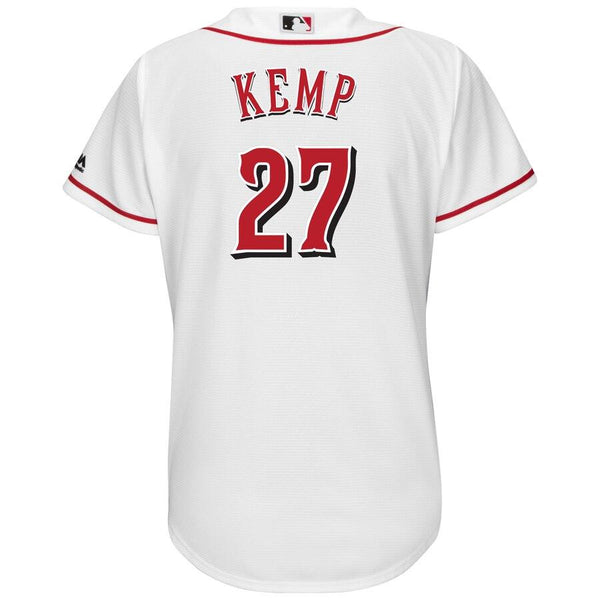 Matt Kemp Cincinnati Reds Majestic Women's Home Cool Base Player Jersey – White 2019