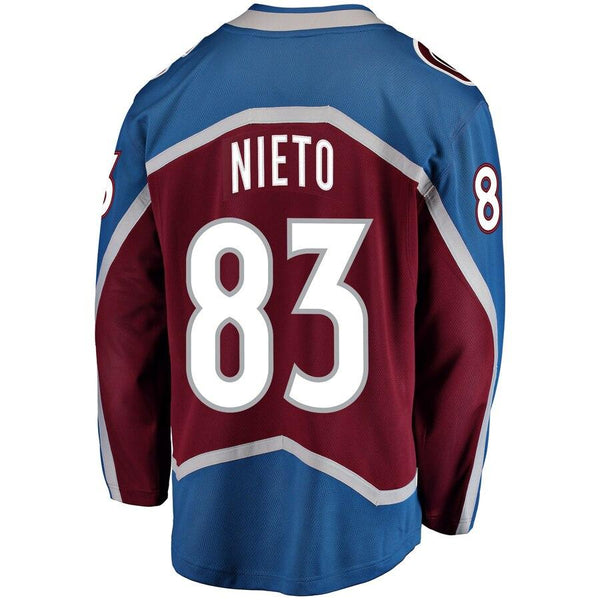 Matt Nieto Colorado Avalanche Breakaway Player Jersey – Burgundy 2019