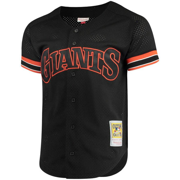 Matt Williams San Francisco Giants Mitchell &amp; Ness Fashion Cooperstown Collection Mesh Batting Practice Jersey - Black 2019
