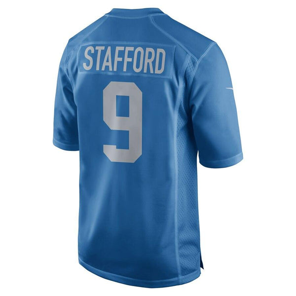 Matthew Stafford Detroit Lions Throwback Game Jersey - Blue 2019