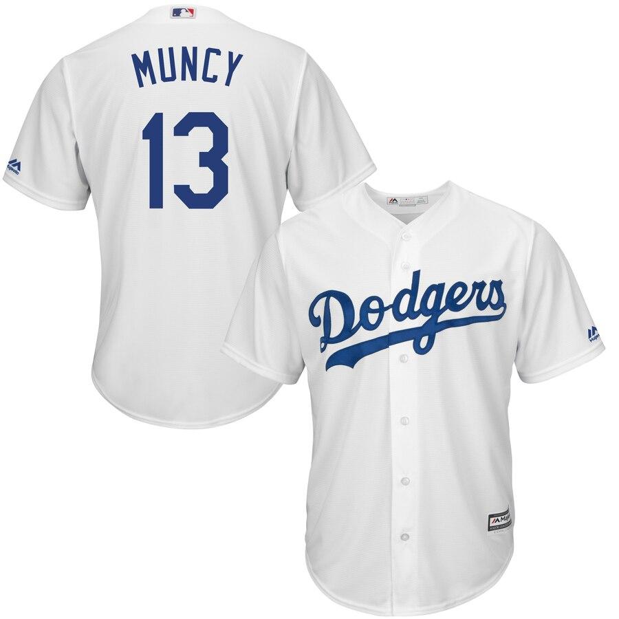 Max Muncy Los Angeles Dodgers Majestic Home Official Cool Base Player Jersey - White 2019