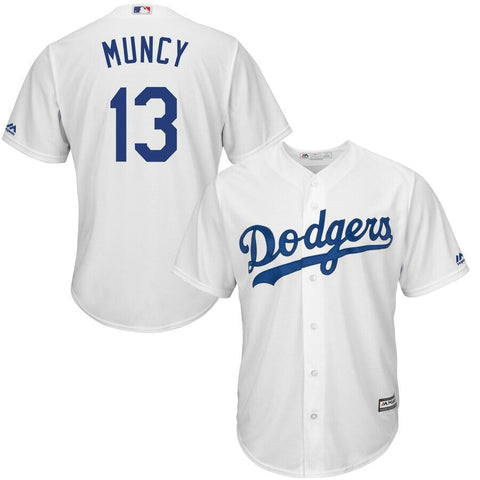 Max Muncy Los Angeles Dodgers Majestic Home Official Cool Base Player Jersey - White 2019
