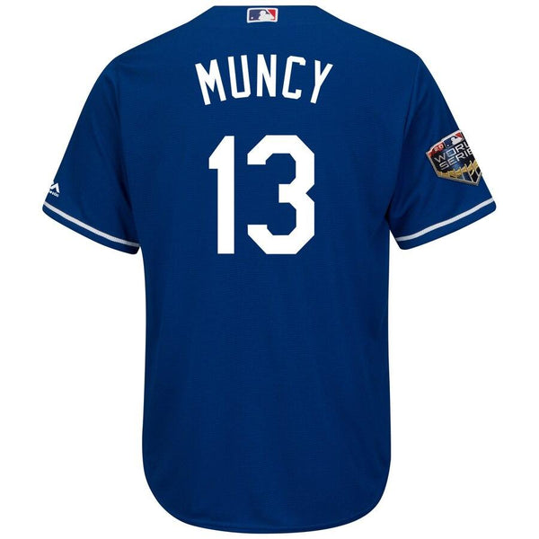 Max Muncy Los Angeles Dodgers Majestic World Series Cool Base Player Jersey – Royal 2019