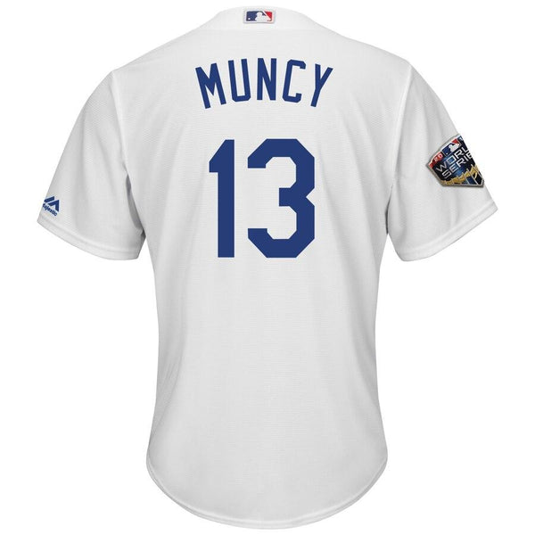 Max Muncy Los Angeles Dodgers Majestic World Series Cool Base Player Jersey – White 2019
