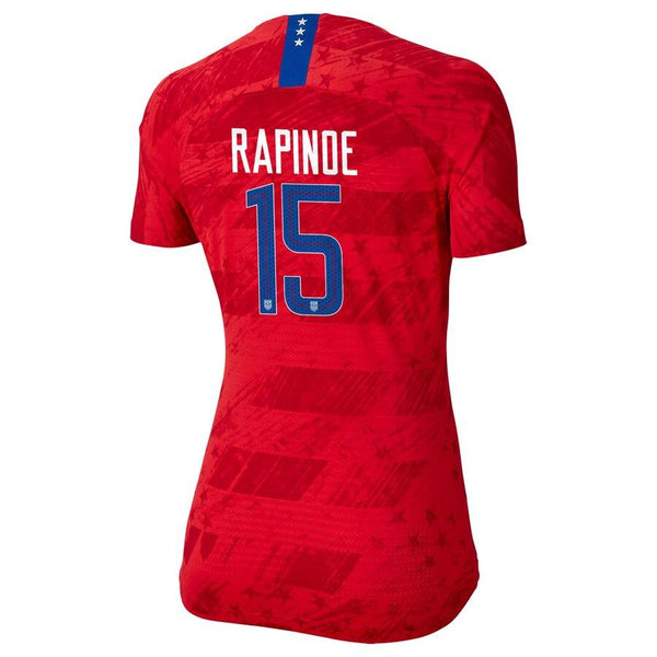 Megan Rapinoe USWNT Women's 2019 Away Vapor Player Jersey – Red 2019