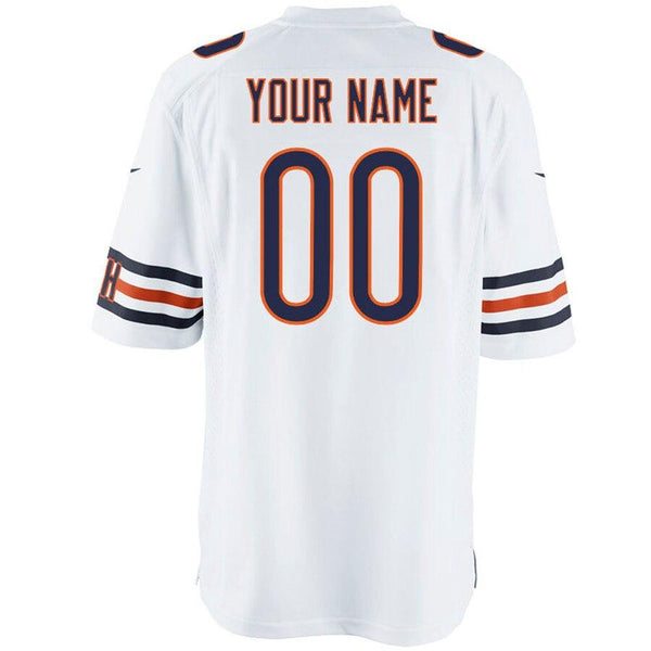 Men's Chicago Bears Customized Game White Jersey 2019