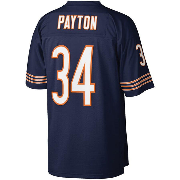 Mens Chicago Bears Walter Payton Mitchell &amp; Ness Navy 1985 Retired Player Vintage Replica Jersey 2019