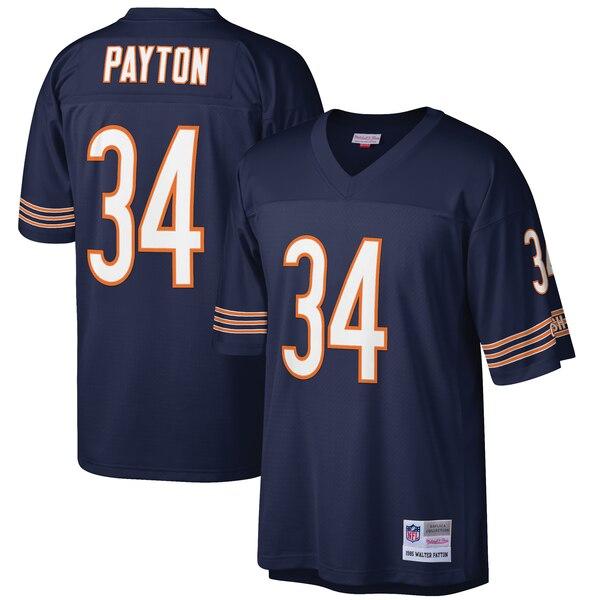 Mens Chicago Bears Walter Payton Mitchell &amp; Ness Navy 1985 Retired Player Vintage Replica Jersey 2019