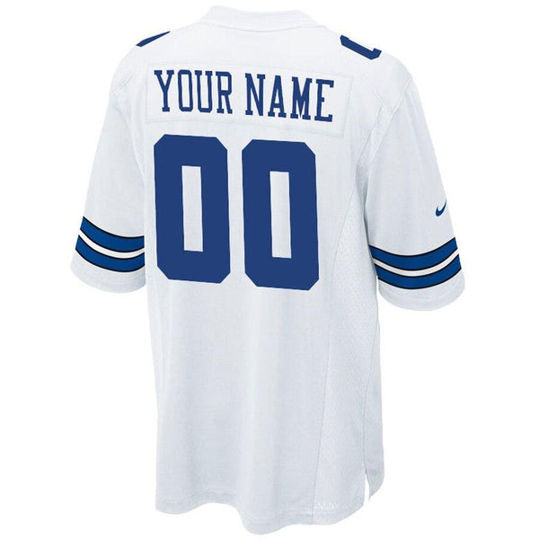 Men's Dallas Cowboys Customized Game White Jersey 2019