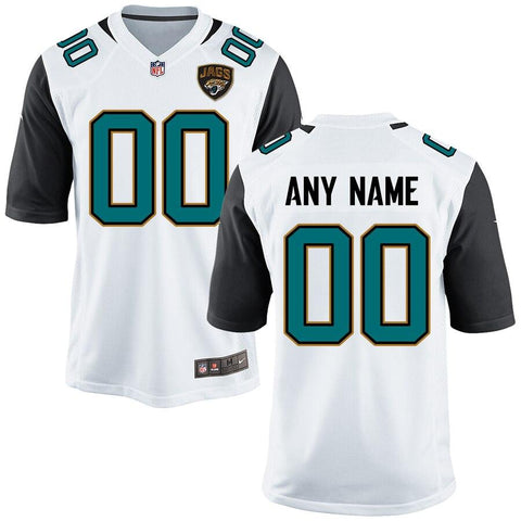Men's Jacksonville Jaguars White Custom Game Jersey 2019