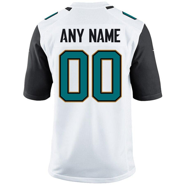 Men's Jacksonville Jaguars White Custom Game Jersey 2019
