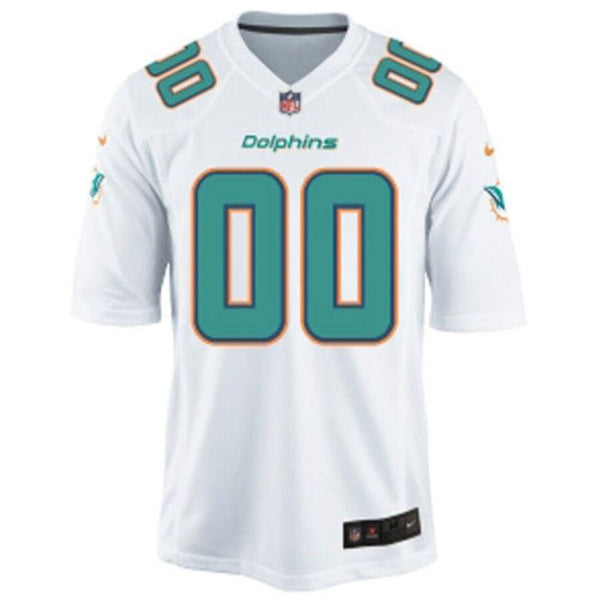 Men's Miami Dolphins Customized White Game Jersey 2019