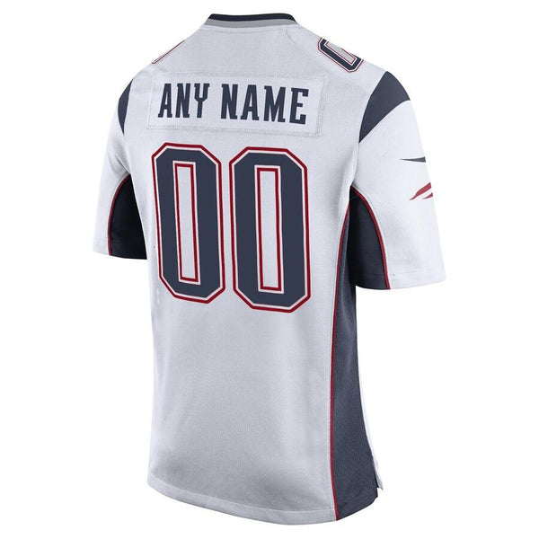 Men's New England Patriots Customized Game Away Jersey 2019