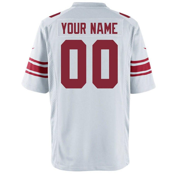 Men's New York Giants Customized Game White Jersey 2019