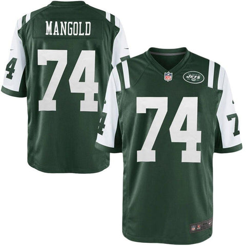 Men's New York Jets Nick Mangold Team Color Game Jersey- 2019