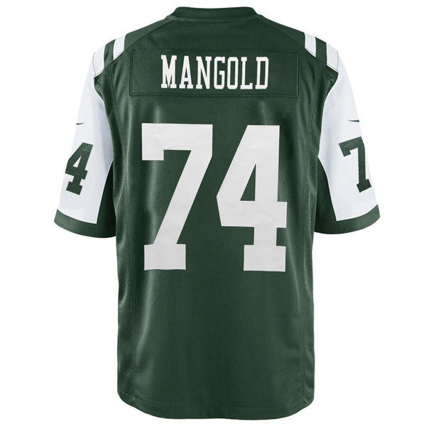 Men's New York Jets Nick Mangold Team Color Game Jersey- 2019