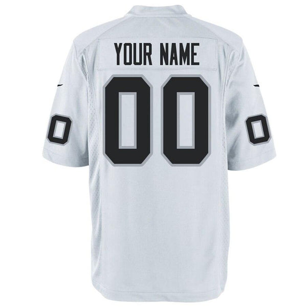 Men's Oakland Raiders Customized Game White Jersey 2019