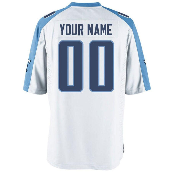 Men's Tennessee Titans Customized Game White Jersey 2019