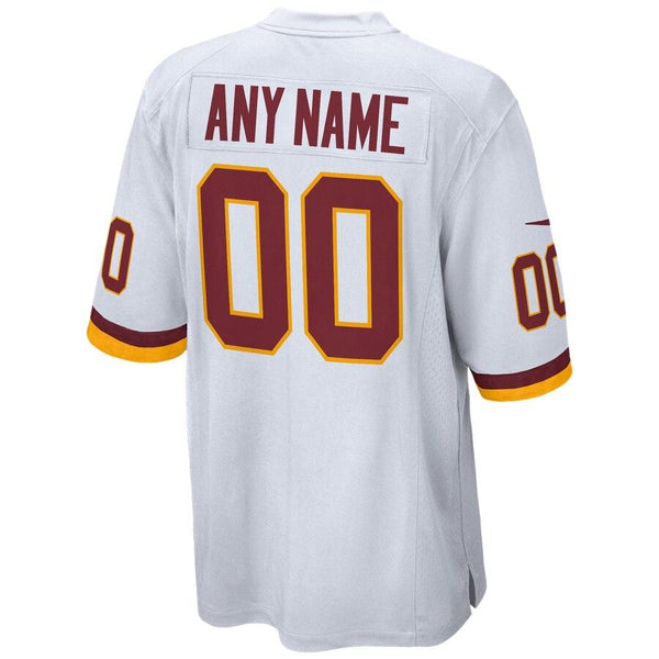 Men's Washington Redskins Customized Game White Jersey 2019