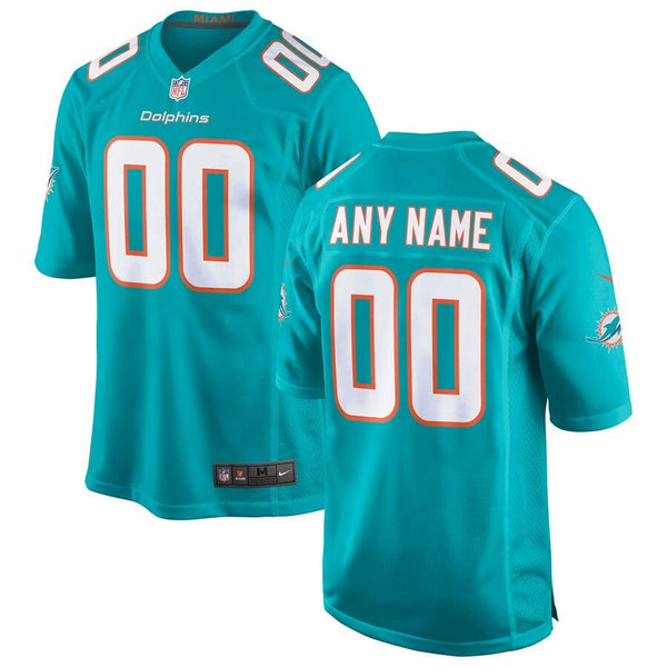Miami Dolphins Custom Team Color - Game Jersey – Aqua 2019