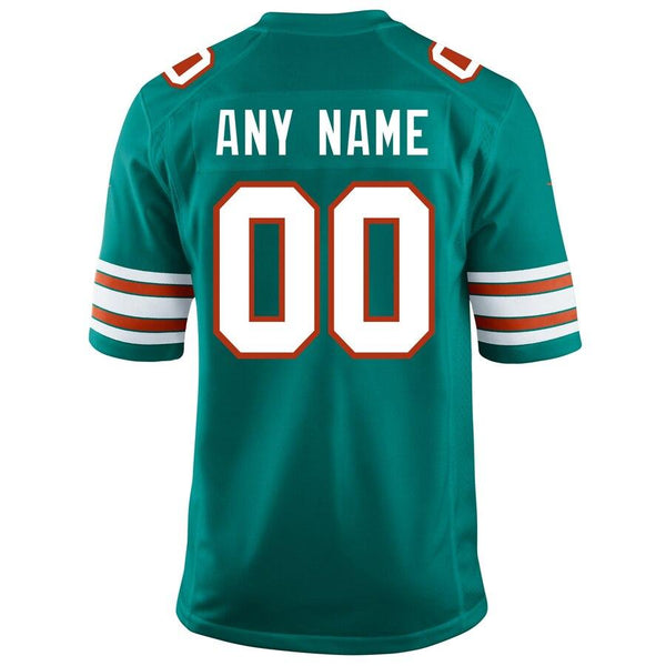 Miami Dolphins Customized Throwback Jersey - Aqua 2019