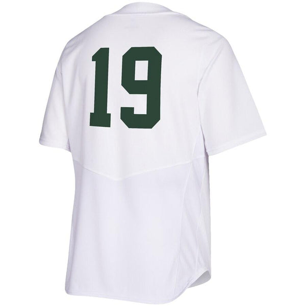 Miami Hurricanes  Full Button Baseball Jersey - White 2019