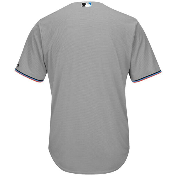 Miami Marlins Majestic 2019 Official Cool Base Jersey - Gray 2019