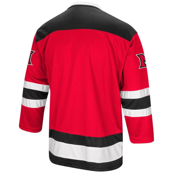 Miami University RedHawks Colosseum Athletic Machine Hockey Sweater Jersey – Red 2019