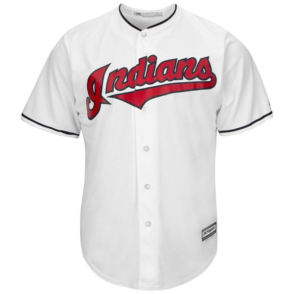 Michael Brantley Cleveland Indians Majestic Home Official Cool Base Player Replica Jersey - White 2019